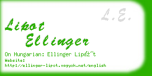 lipot ellinger business card